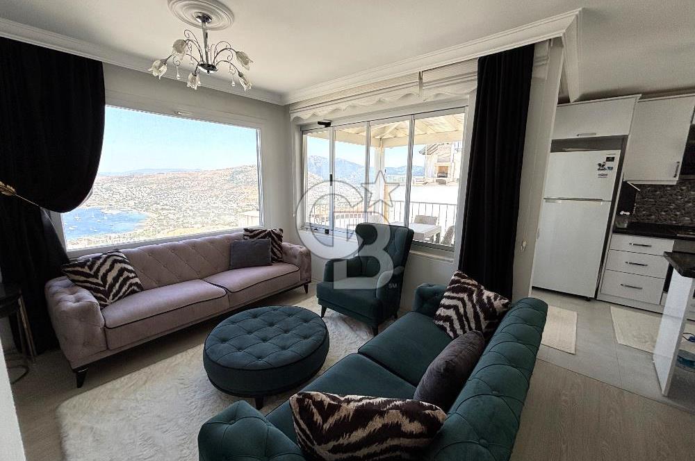 BODRUM GÜNDOĞAN DENİZ MANZARALI KİRALIK YAZLIK VİLLA