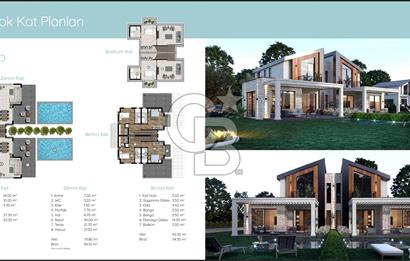 URLA KUŞÇULAR PRİVATUS SİTESİNDE SATILIK 4+1 VİLLA
