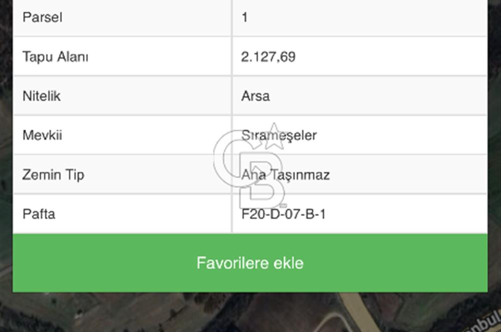 İSTANBUL SİLİVRİ’DE 2.127 m2 SANAYİ İMARLI ARSA
