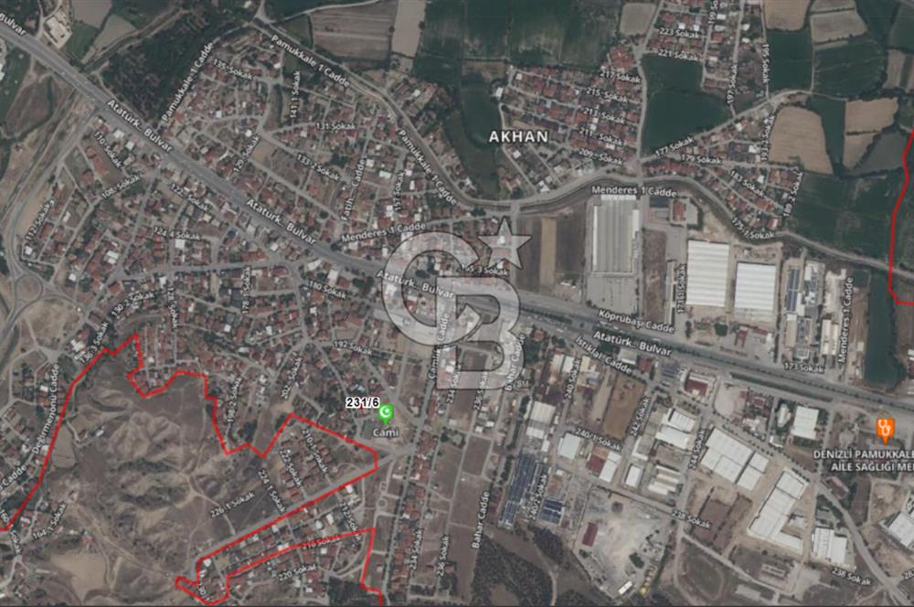 Pamukkale Akhan’da Konut İmarlı 200 m² Satılık Arsa