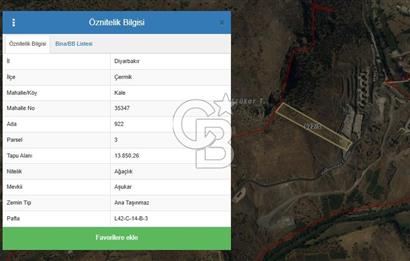 DİYARBAKIR / ÇERMİK – 13 DÖNÜM SATILIK ARAZİ