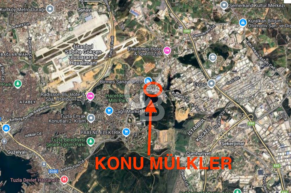 İstanbul, Tuzla, Orhanlı, Deri OSB, Deri Yan Sanayi, Satılık 850 m2 İmalathane, Dükkan, İş Yeri, Atölye