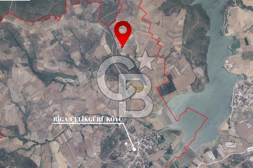 ÇANAKKALE BİGA ÇELİKGÜRÜ KÖYÜNDE SATILIK ARAZİ