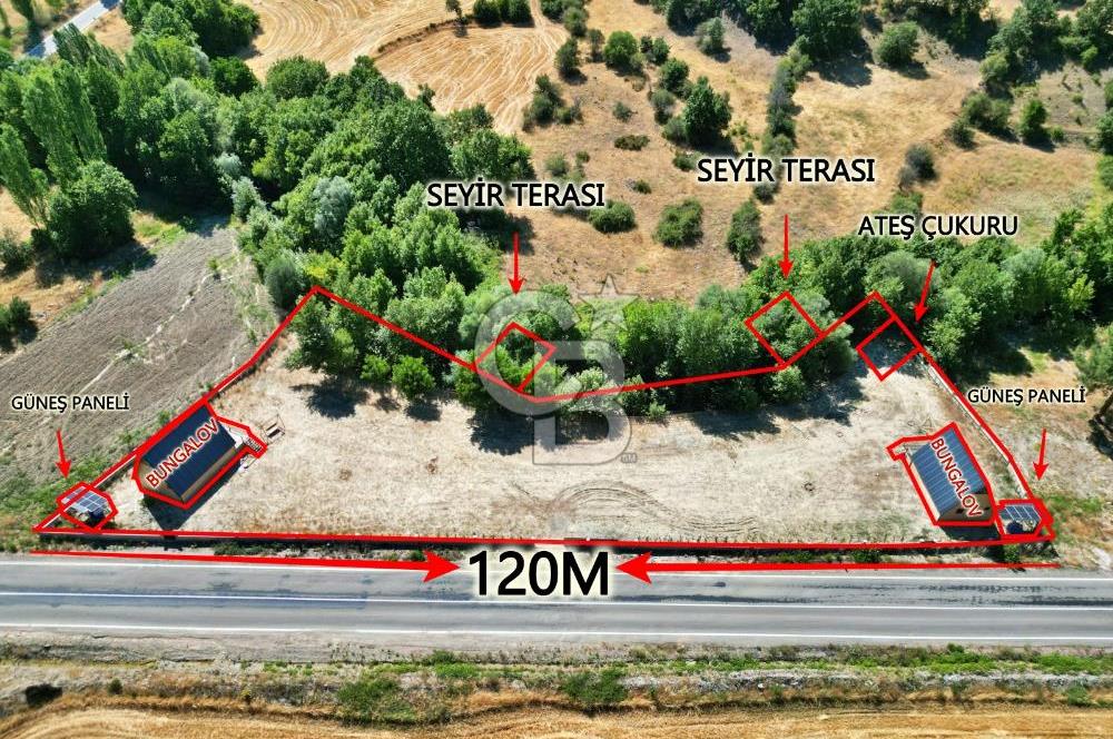 DERE KENARINDA ANAYOL ÜZERİNDE 10 BUNGALOVLUK FIRSAT ARAZİSİ !!