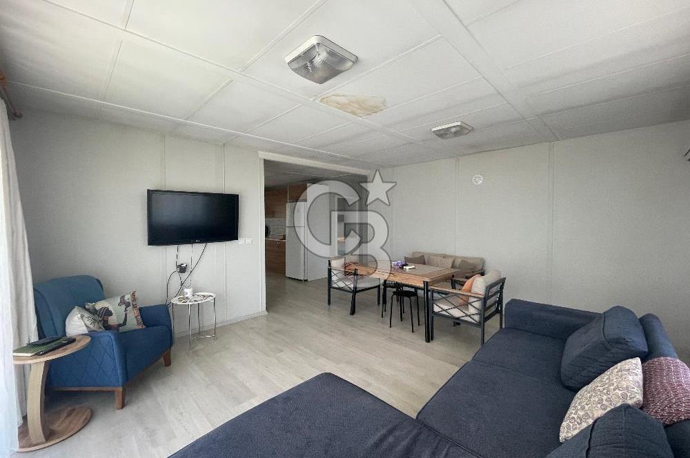 Menderes Çamönünde Havuzlu,Full Eşyalı 2+1 Prefabrik Ev ve Arsa