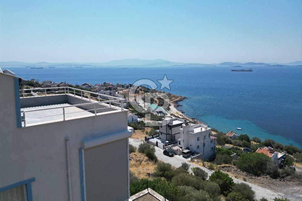 Egenin İncisi Çandarlı da Panoramik Deniz Manzaralı 4+1 Villa