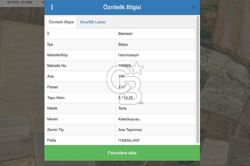 BALIKESİR BALYA HACIHÜSEYİN'DE SATILIK TARLA YATIRIM FIRSATI