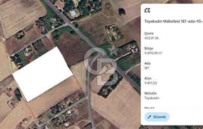 ARNAVUTKÖY TAYAKADIN 187-95 PARSEL 9500 m2 TEK TAPU SATILIK