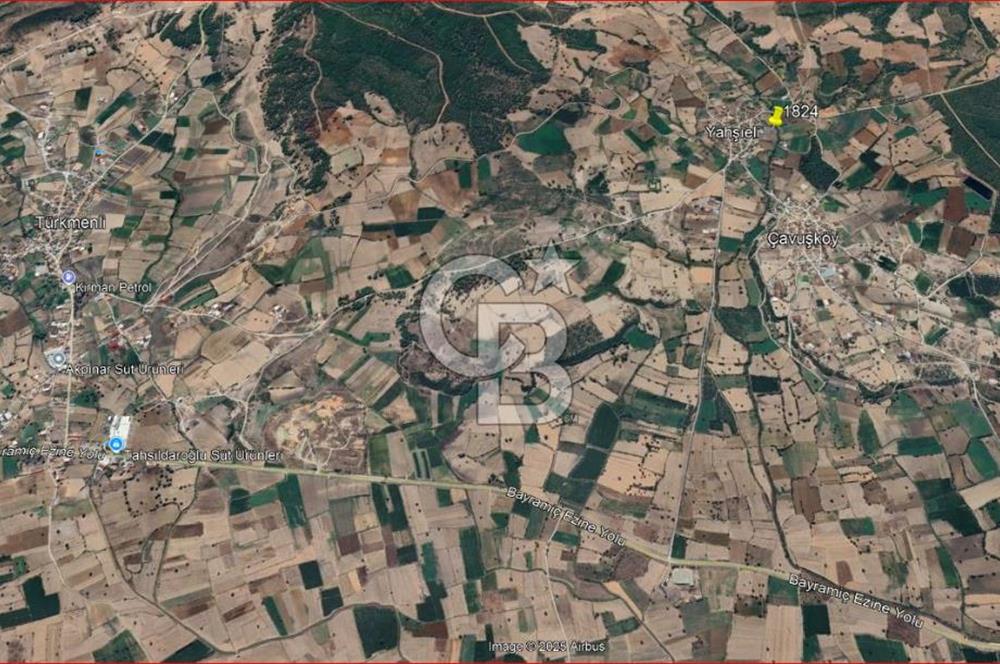 ÇANAKKALE,BAYRAMİÇ,YAHŞİELİ KÖYÜNDE SATILIK ARSA