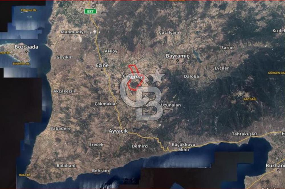 ÇANAKKALE,BAYRAMİÇ,YAHŞİELİ KÖYÜNDE SATILIK ARSA