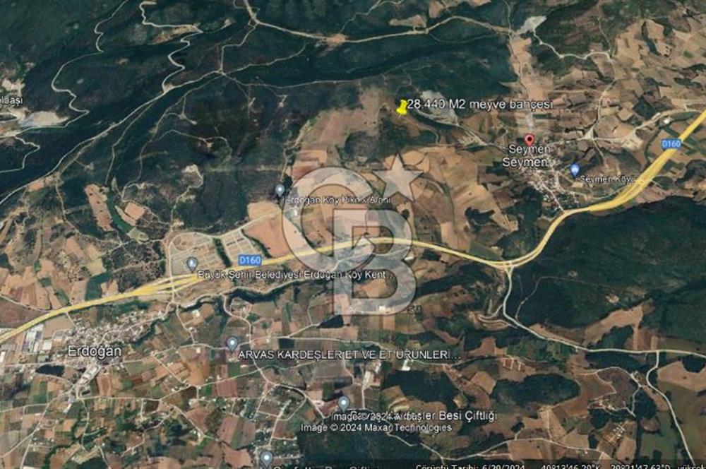 BURSA KESTEL ERDOĞAN MAH.SATILIK 28.440 M2 MEYVE BAHÇESİ!