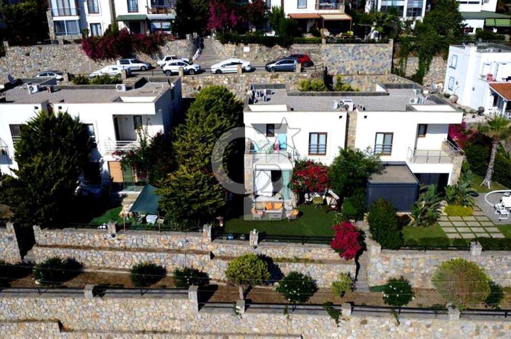 Gümüşlük Koyunbaba’da Deniz Manzaralı Bahçe Katı; Satılık Daire