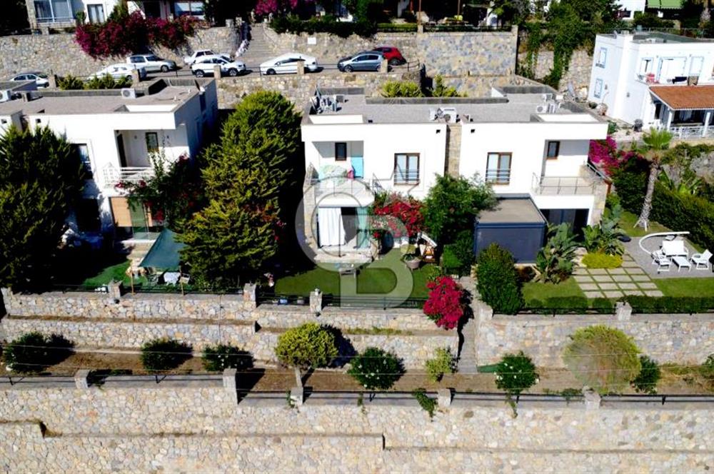 Gümüşlük Koyunbaba’da Deniz Manzaralı Bahçe Katı; Satılık Daire
