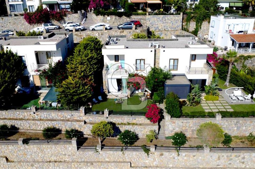 Gümüşlük Koyunbaba’da Deniz Manzaralı Bahçe Katı; Satılık Daire