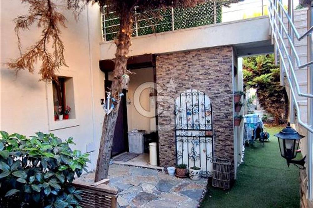 Gümüşlük Koyunbaba’da Deniz Manzaralı Bahçe Katı; Satılık Daire