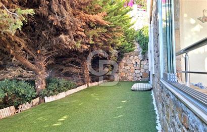 Gümüşlük Koyunbaba’da Deniz Manzaralı Bahçe Katı; Satılık Daire