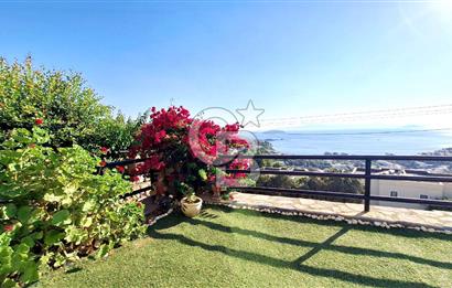 Gümüşlük Koyunbaba’da Deniz Manzaralı Bahçe Katı; Satılık Daire