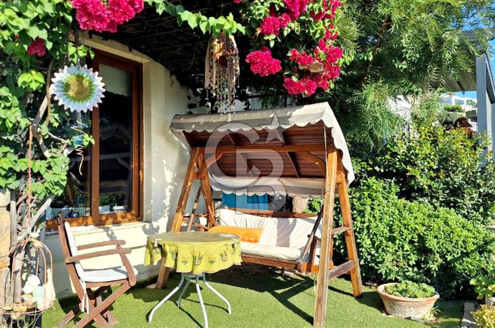 Gümüşlük Koyunbaba’da Deniz Manzaralı Bahçe Katı; Satılık Daire