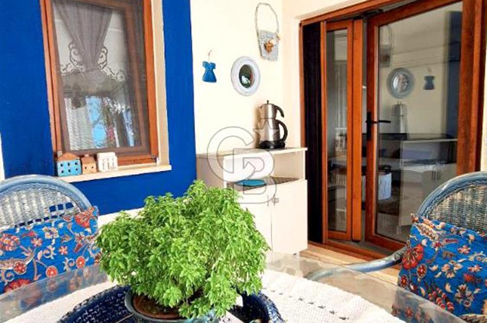 Gümüşlük Koyunbaba’da Deniz Manzaralı Bahçe Katı; Satılık Daire