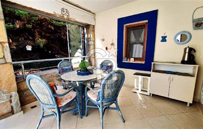 Gümüşlük Koyunbaba’da Deniz Manzaralı Bahçe Katı; Satılık Daire