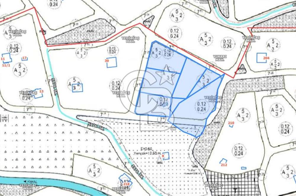Yediağaç'ta Eşsiz Manzaralı, 2400 m² Net Alanlı Tek Tapu Arsa!