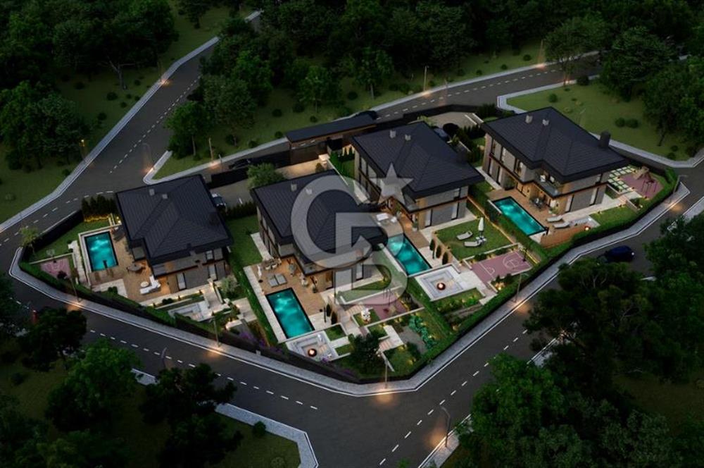 Beykoz Çavuşbaşı'nda Havuzlu, Şömineli, 8+1 Ultra Lüks Villalar