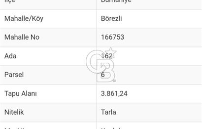 Balıkesir Burhaniye Börezli'de Satılık İmar Sınırında Ana Yola Cephe 4 Dönüm Tarla