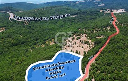 Çanakkale Merkez Alanköy’de Yatırımlık 8.441 m² Tarla!