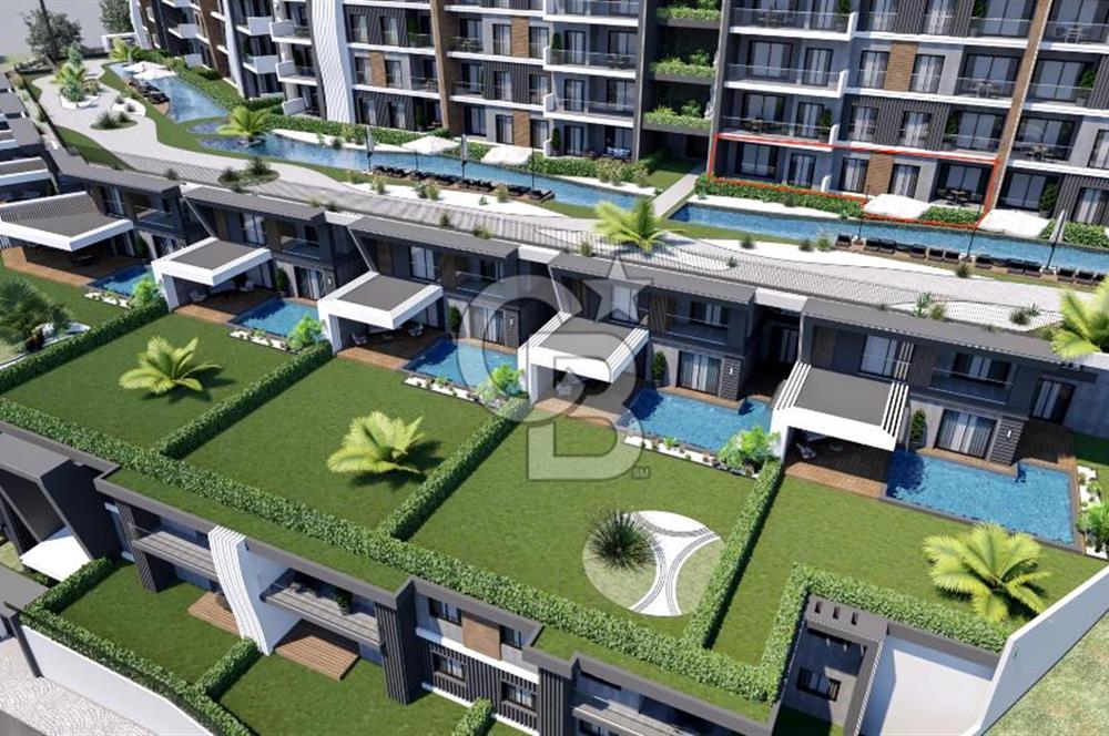 Satılık 3+1 Daire Bahçeli Deniz Manzaralı  Kuşadası Değirmendere