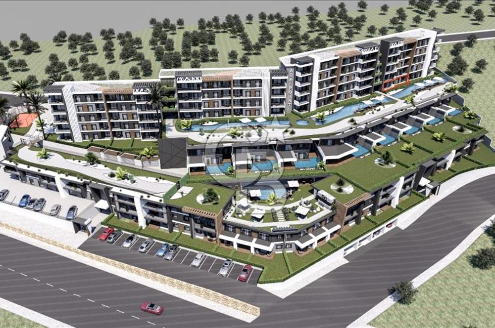 Satılık 3+1 Daire Bahçeli Deniz Manzaralı  Kuşadası Değirmendere