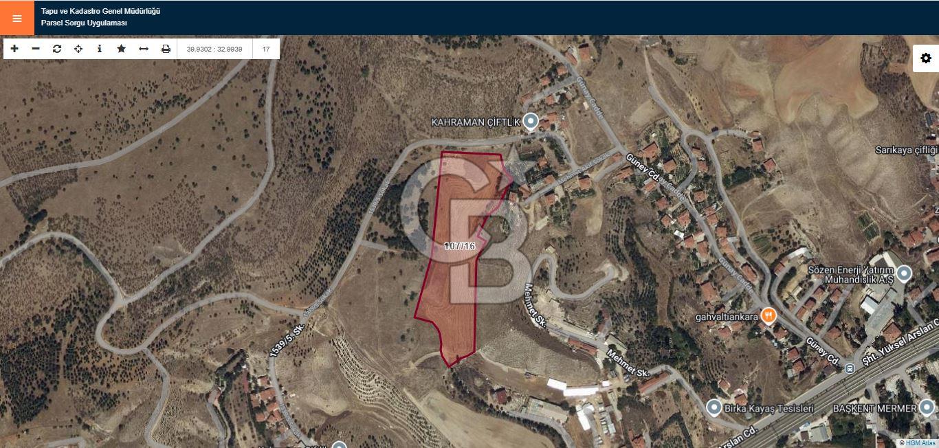 Mamak Kızılca Mahallesi’nde 2.714 m2 Yatırımlık Tarla …