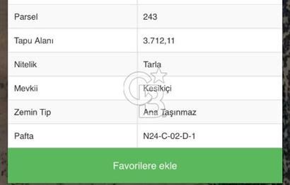 ANTALYA Korkuteli Bozova da yatırımlık arazi