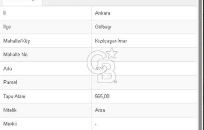 Yatırımcılar Dikkat! Gölbaşı Kızılcaşarda İmarlı Arsa