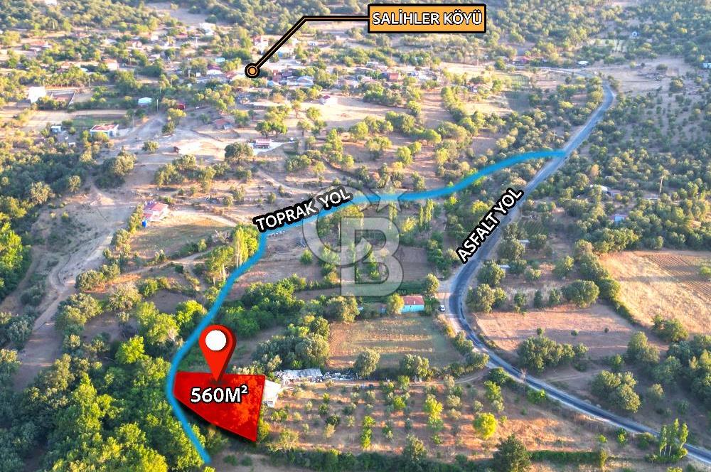 ÇANAKKALE MERKEZ KÖY SALİHLER 560 M² KÖYE YAKIN SATILIK ARAZİ