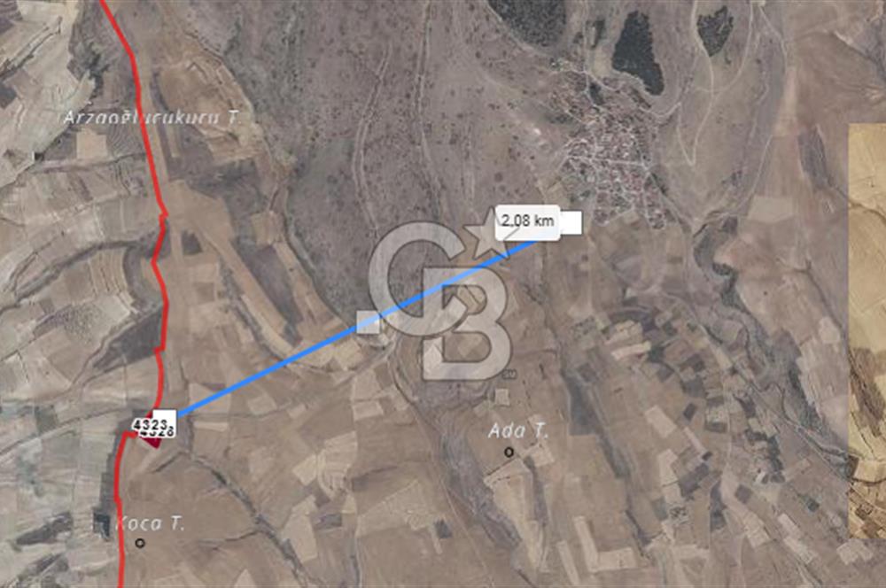 Çivril Bozdağ’da Asfalt Yola 40 Metre, 2500 m² Müstakil Tapulu Tarla!