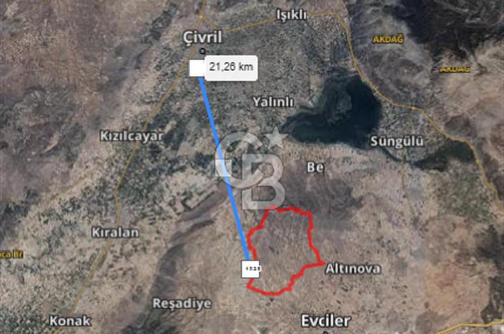 Çivril Bozdağ’da Asfalt Yola 40 Metre, 2500 m² Müstakil Tapulu Tarla!
