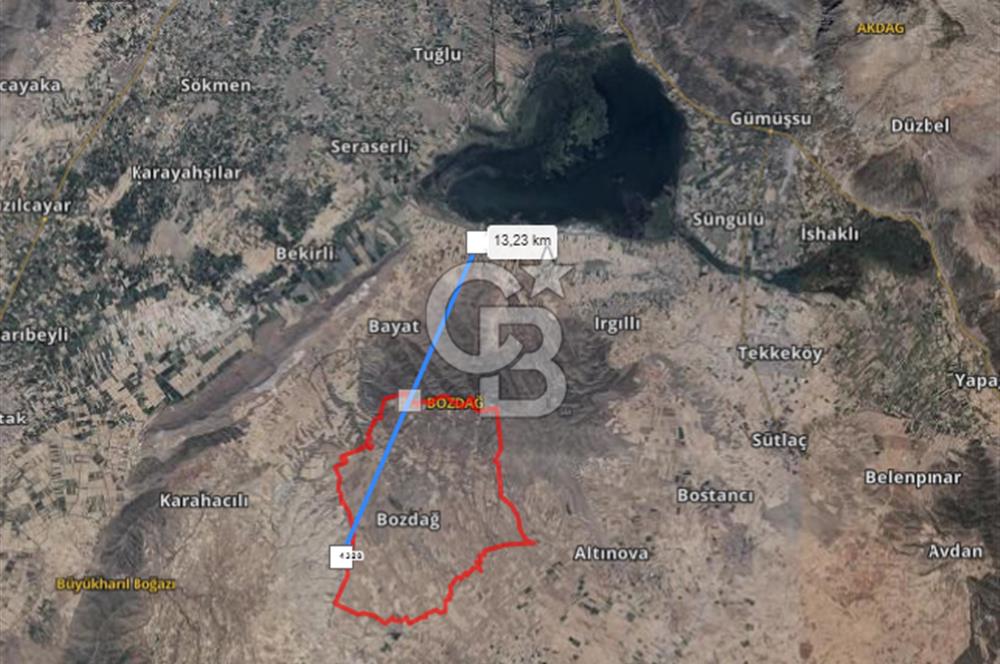 Çivril Bozdağ’da Asfalt Yola 40 Metre, 2500 m² Müstakil Tapulu Tarla!