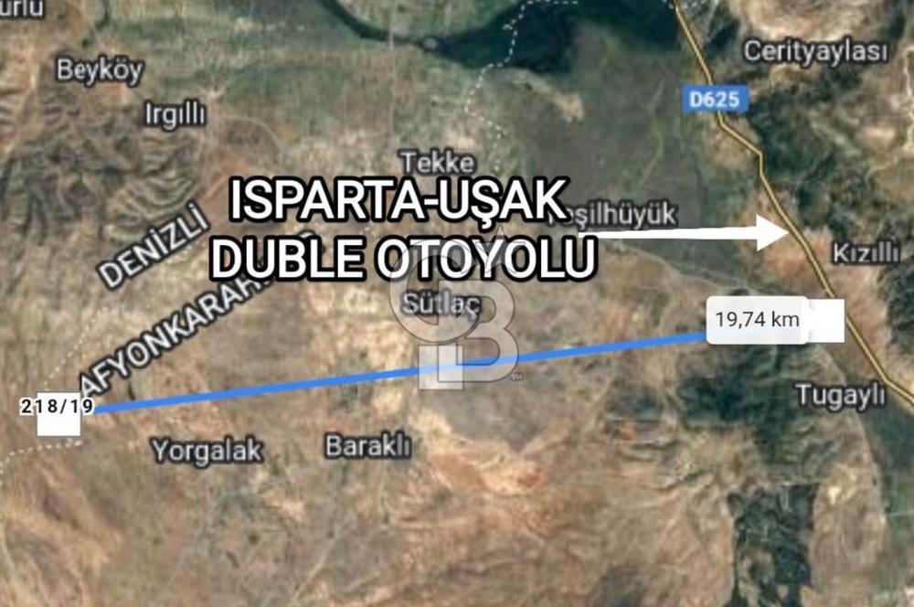 Afyon Evciler Altınova Köyünde Müstakil Tapulu 34.000 m2 Tarla