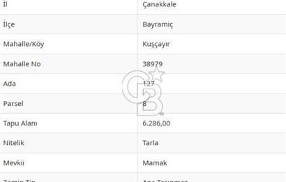 Çanakkale Bayramiç'te yatırımlık satılık tarla