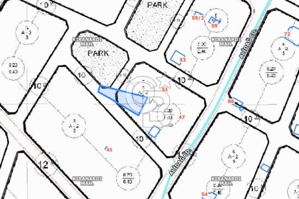 KIRANARDI-VİLLA PARSELİ OLMAYA HAZIR-SATILIK 455M2 TARLA