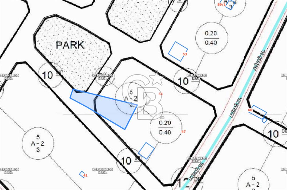 KIRANARDI-VİLLA PARSELİ OLMAYA HAZIR-SATILIK 455M2 TARLA