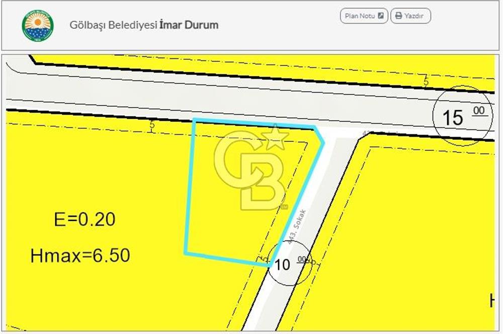 GÖLBAŞI KARŞIYAKA MOGAN GÖLÜNÜ GÖREN ÖN KÖŞE 2 VİLLALIK 1.683 M2