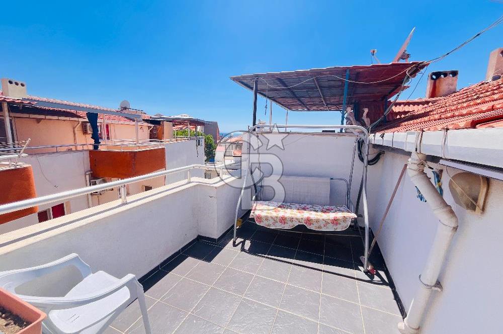 Dikili Çandarlıda Sahile 50 Metre Dubleks Teraslı 2+1 Daire