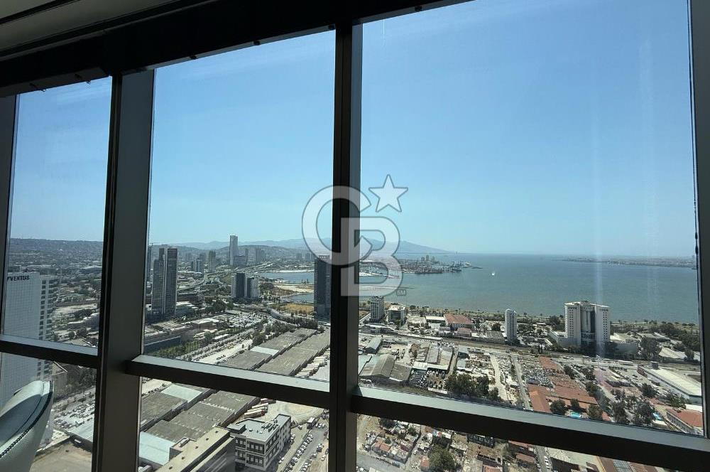 FOLKART TOWERS'DA SATILIK DENİZ MANZARALI 110 M2 OFİS