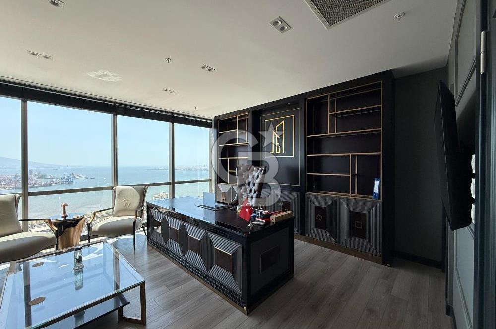 FOLKART TOWERS'DA SATILIK DENİZ MANZARALI 110 M2 OFİS