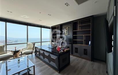 FOLKART TOWERS'DA SATILIK DENİZ MANZARALI 110 M2 OFİS