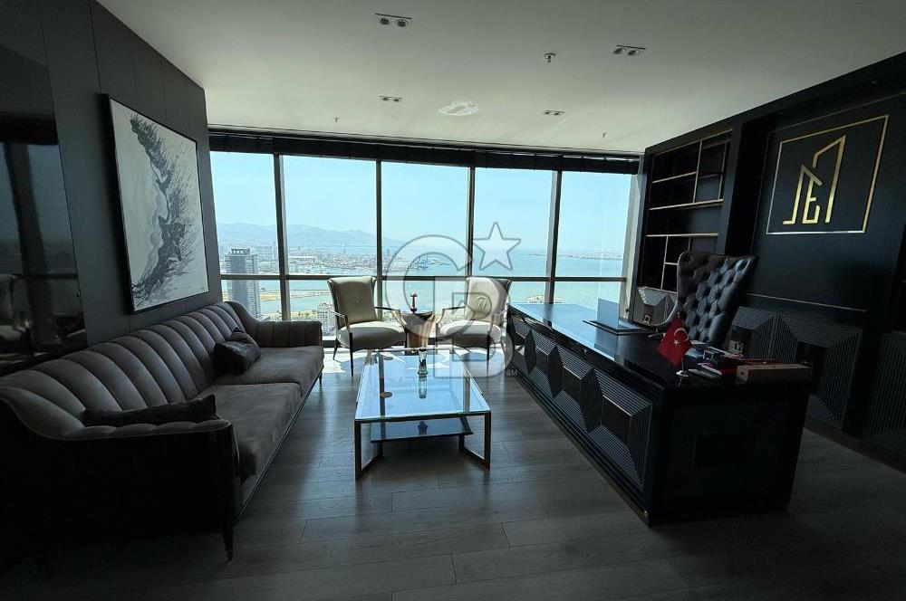 FOLKART TOWERS'DA SATILIK DENİZ MANZARALI 110 M2 OFİS