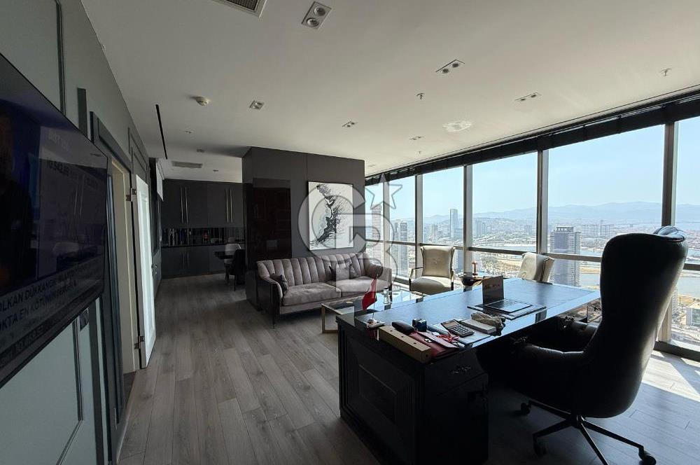 FOLKART TOWERS'DA SATILIK DENİZ MANZARALI 110 M2 OFİS