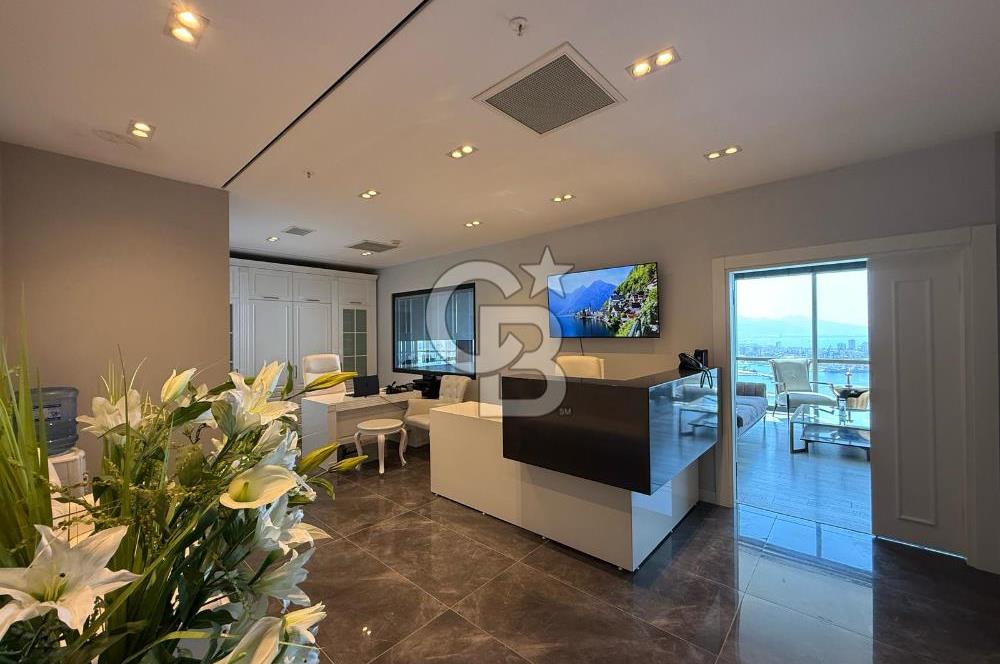FOLKART TOWERS'DA SATILIK DENİZ MANZARALI 110 M2 OFİS