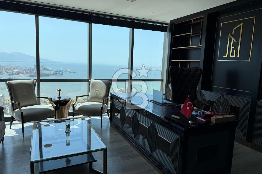 FOLKART TOWERS'DA SATILIK DENİZ MANZARALI 110 M2 OFİS